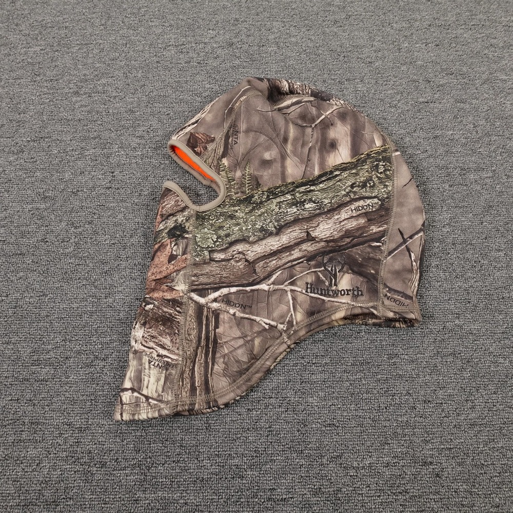 Huntworth Balaclava Facemask Mens One Size Camo Hiddn Fleece Lined Thermal Warm
